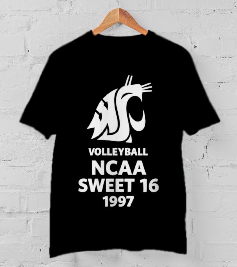 Washington State University Volleyball NCAA Sweet 16 1997 T-Shirt