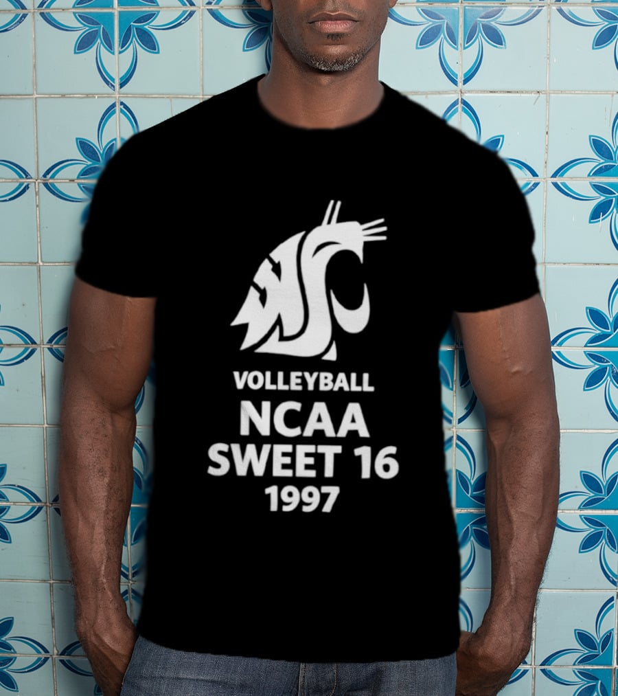 Washington State University Volleyball NCAA Sweet 16 1997 T-Shirt