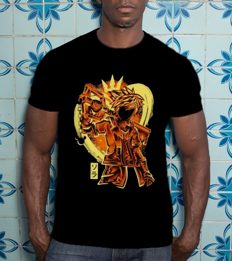 Sora Kingdom Hearts Keyblade Japanese T-Shirt