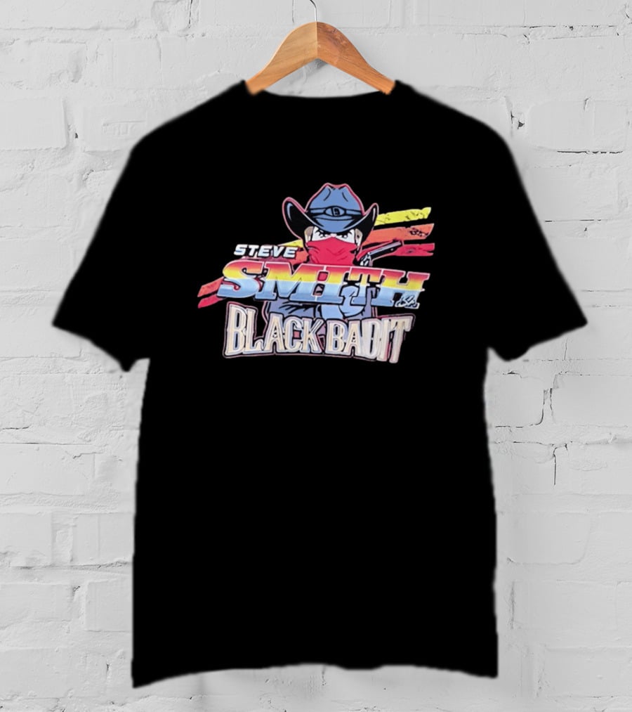 Steve Smith Sr Black Badit Cowboy With Bandana Football T-Shirt