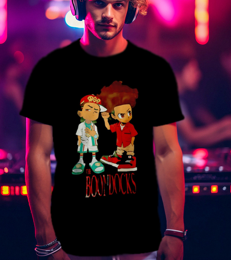 The Boondocks Riley And Huey Freeman Characters By Aaron McGruder T-Shirt