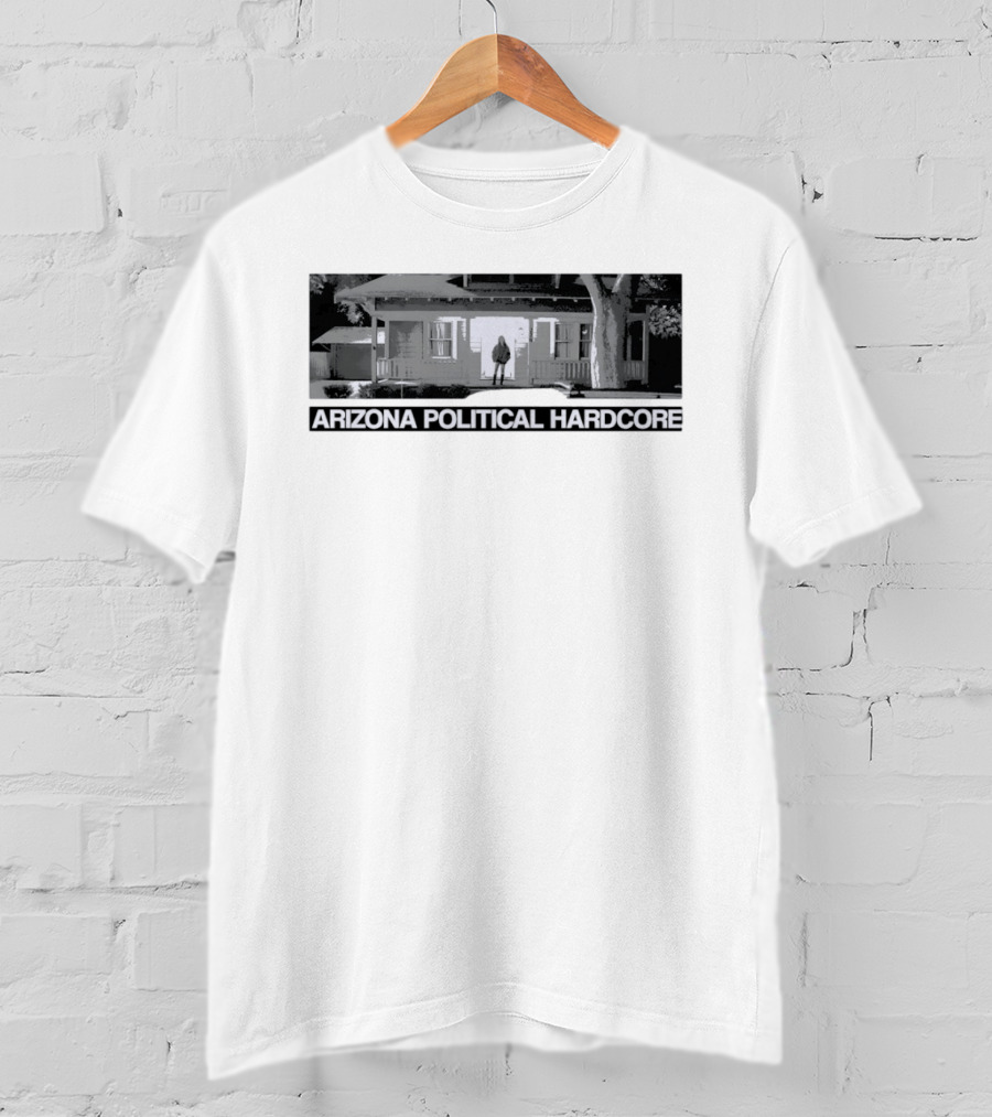 Arizona Political Hardcore House Black And White T-Shirt