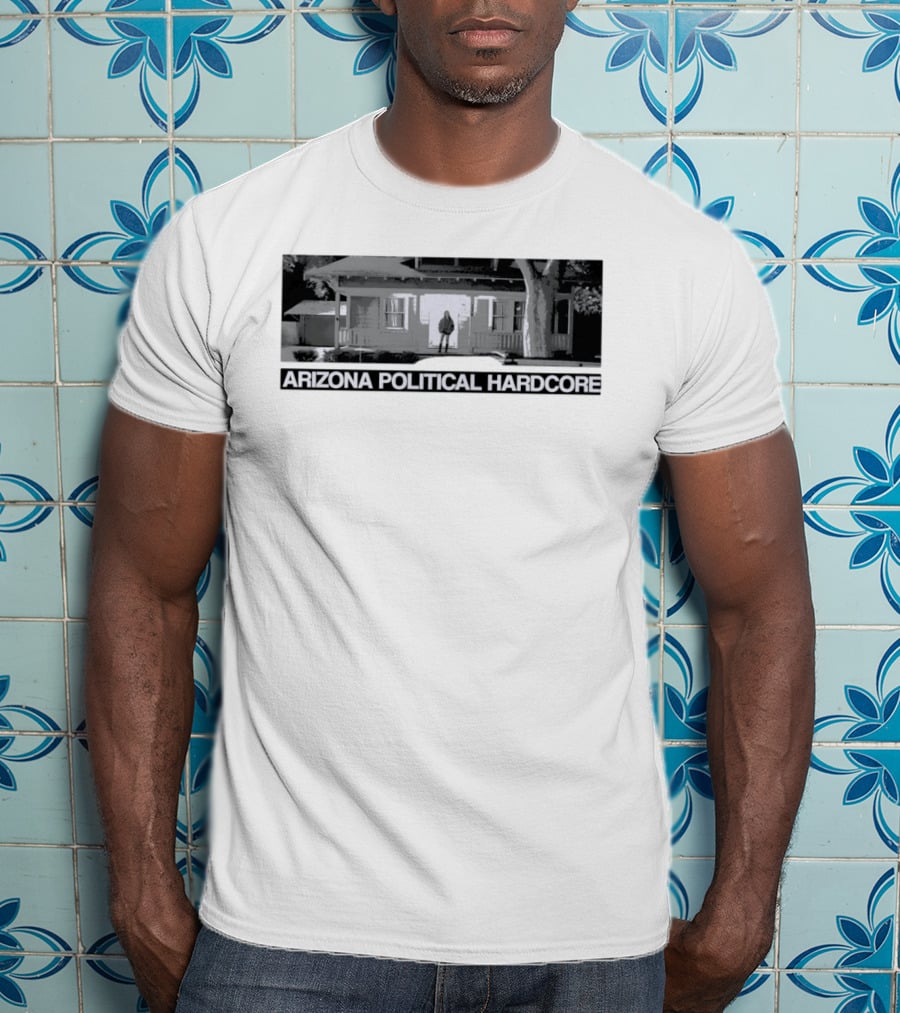 Arizona Political Hardcore House Black And White T-Shirt