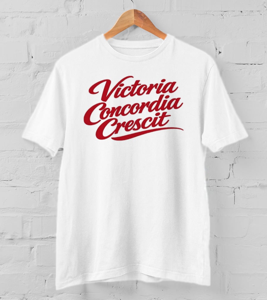 Victoria Concordia Crescit Arsenal Motto Latin T-Shirt