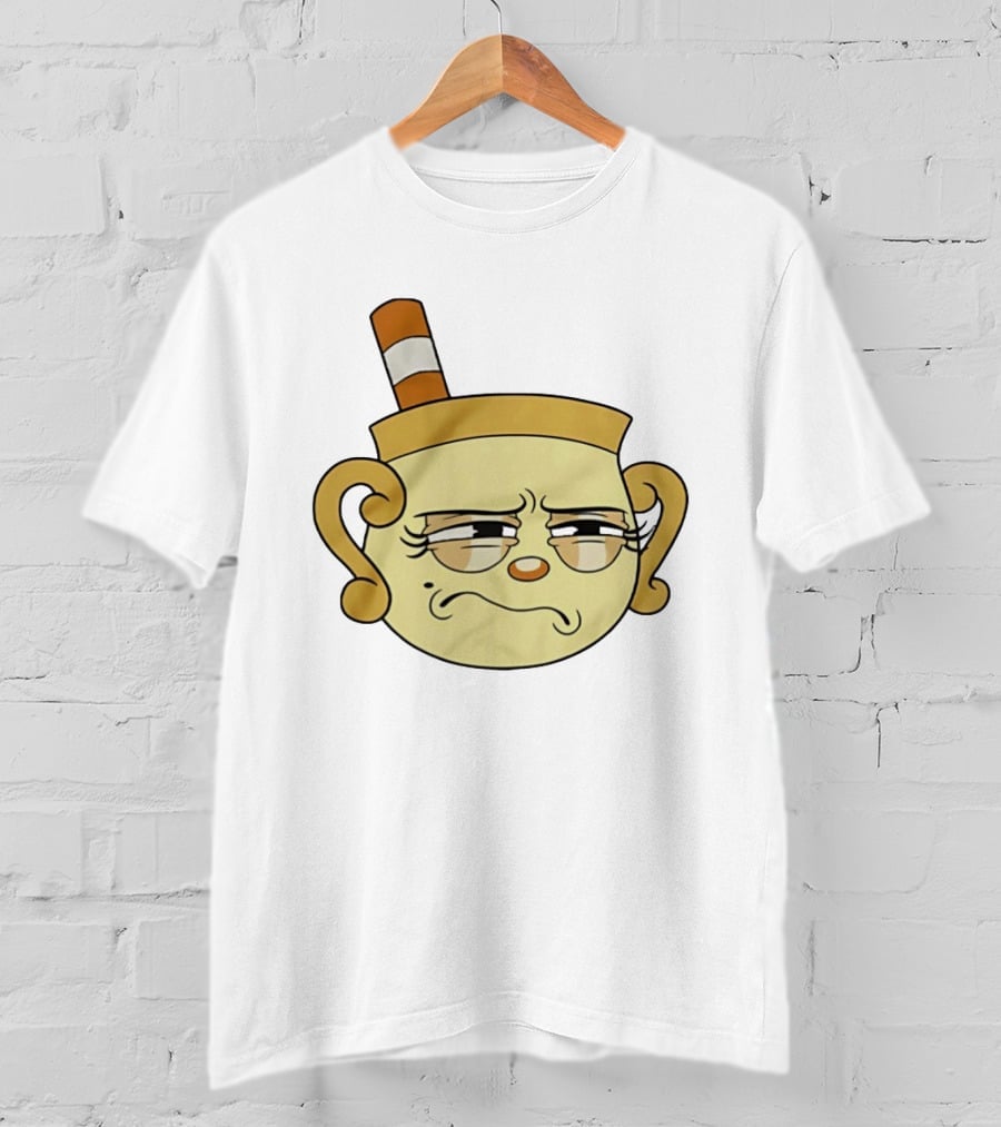 Cuphead Man Grumpy Face T-Shirt