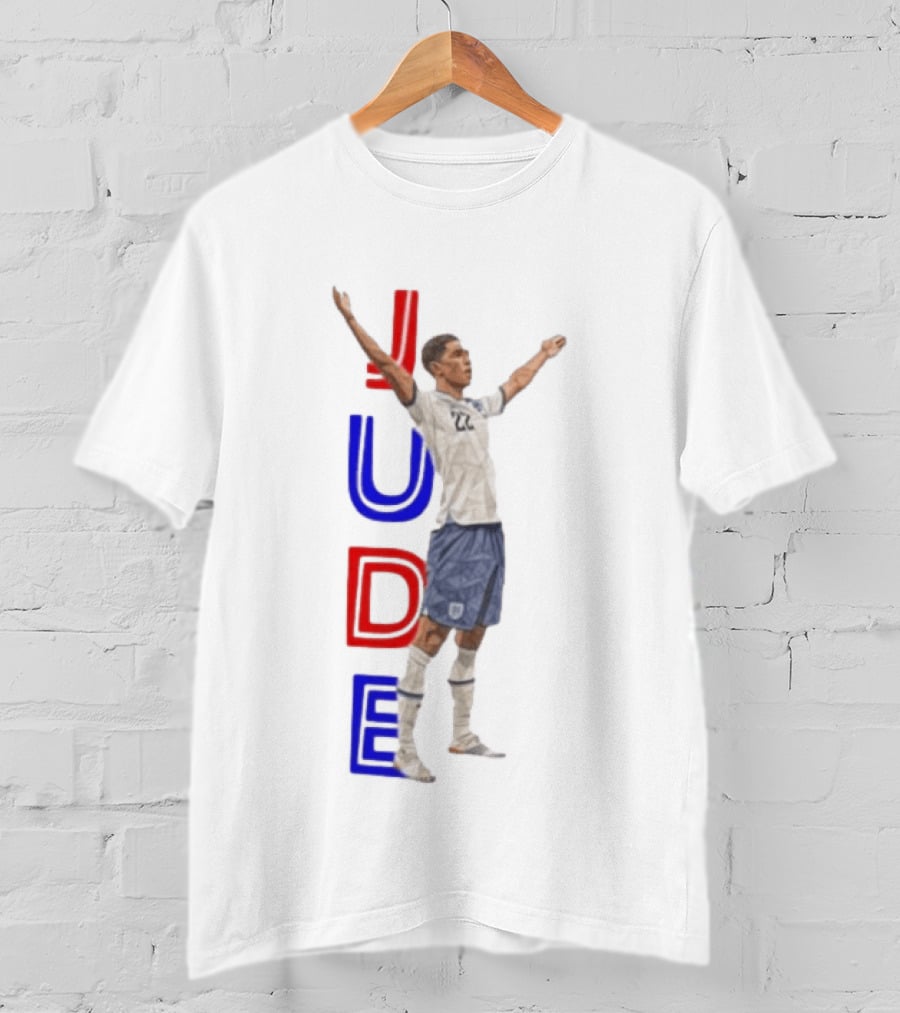 Jude Bellingham No 22 England National Football Team Victory Celebration T-Shirt