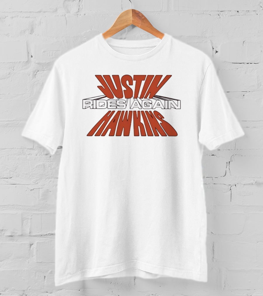 Justin Hawkins Rides Again Bold Red And Black T-Shirt