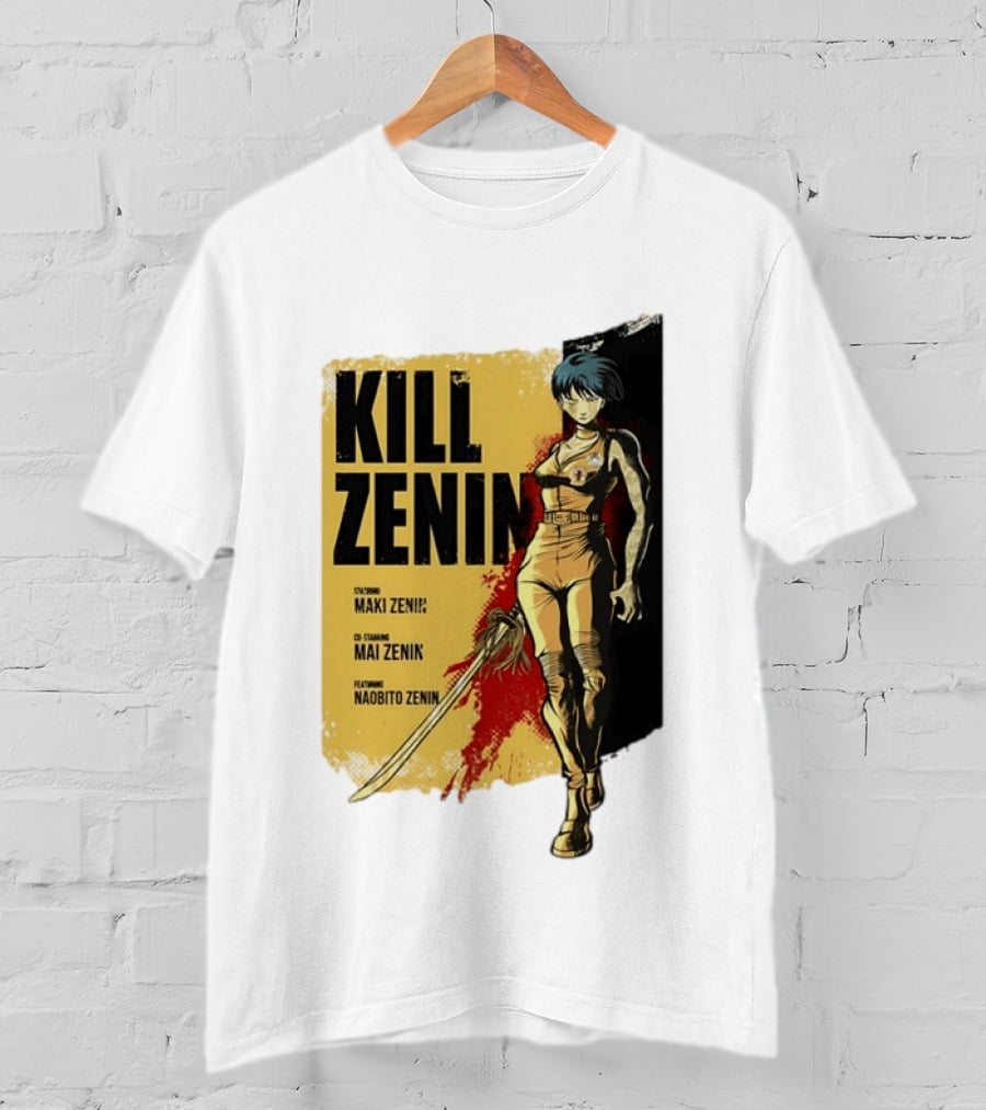 Kill Zenin Maki Mai Naobito Characters Anime T-Shirt