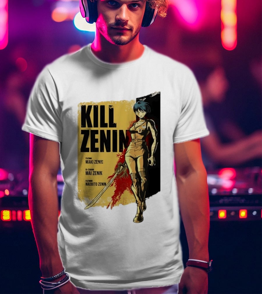 Kill Zenin Maki Mai Naobito Characters Anime T-Shirt