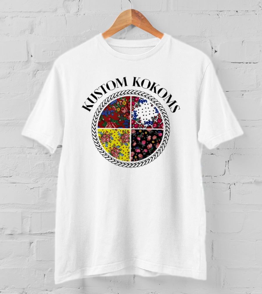 Kustom Kokoms Est 2024 Floral Kokom Patchwork T-Shirt