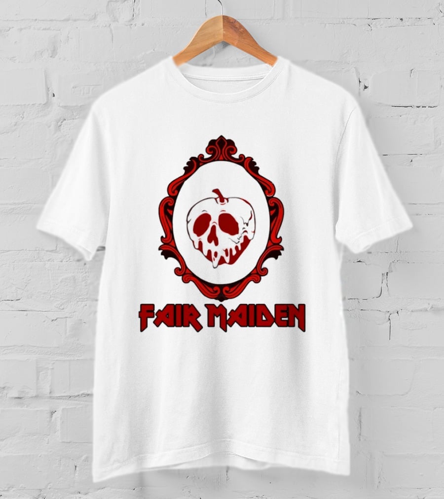 Fair Maiden Poison Apple Mirror Snow White Classic Tale T-Shirt