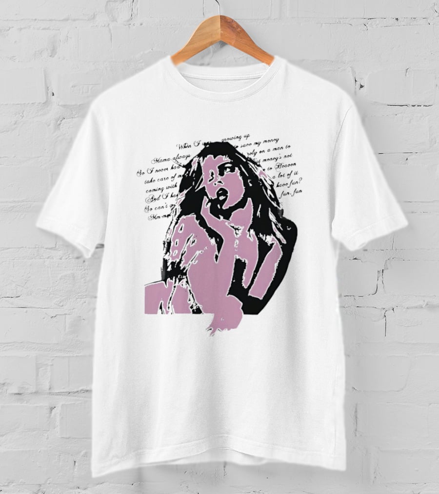 Madonna Material Girl Lyrics 80s Pop T-Shirt