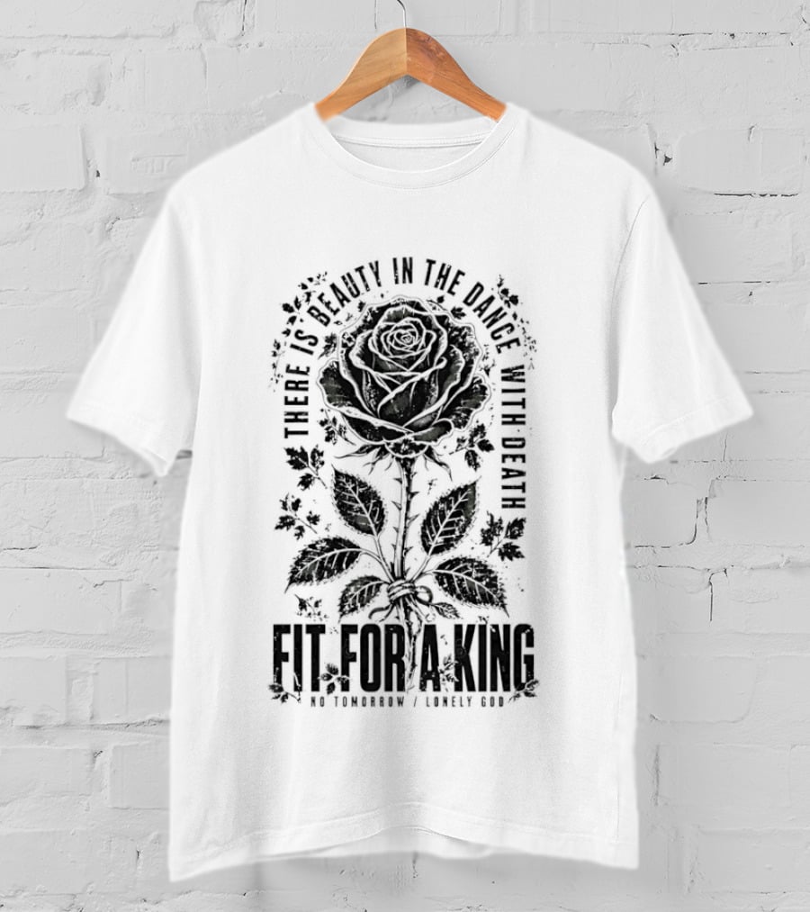 Fit For A King There Is Beauty In The Dance With Death Rose T-Shirt