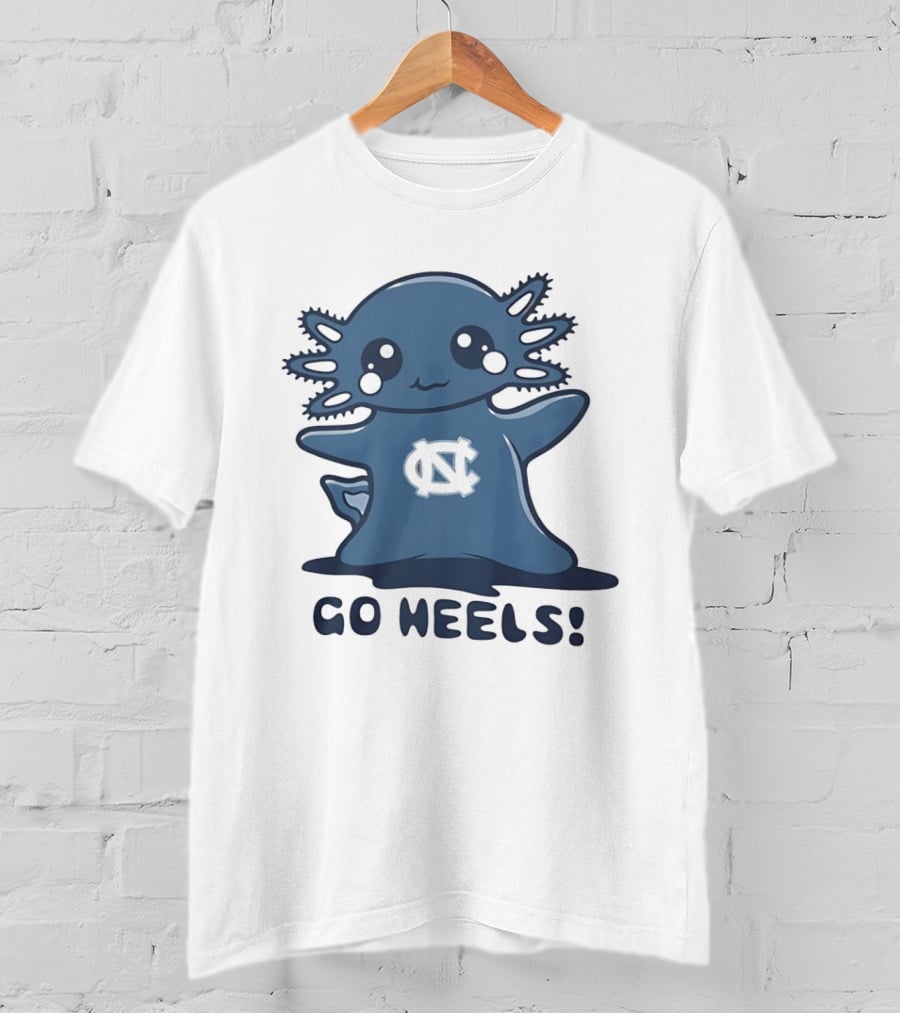 North Carolina Tar Heels Axolotl Go Heels T-Shirt
