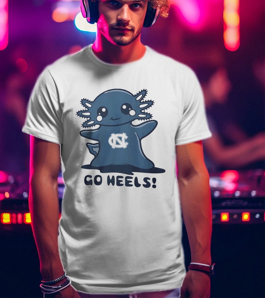 North Carolina Tar Heels Axolotl Go Heels T-Shirt