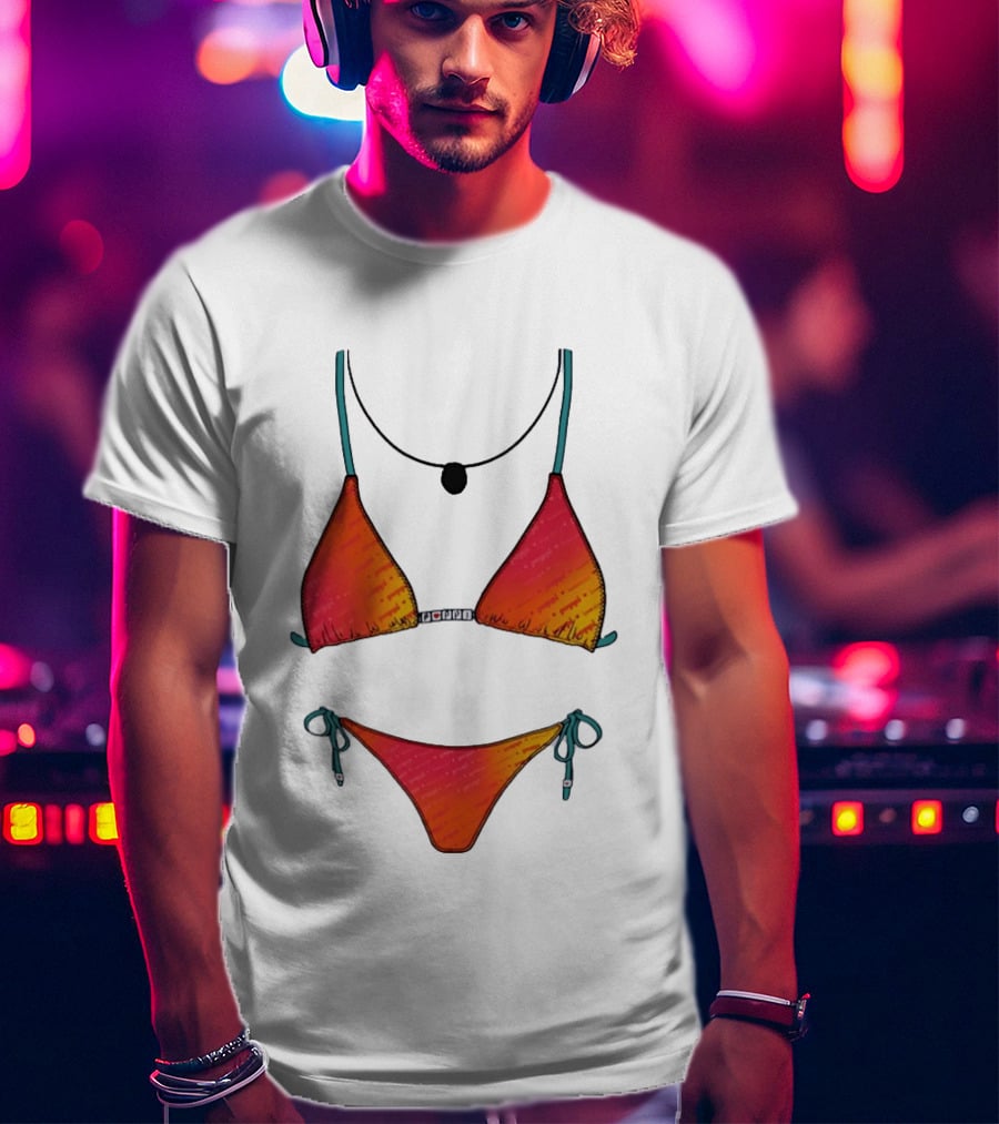 Poppi Bikini Swimsuit Colorful Summer Beachwear T-Shirt