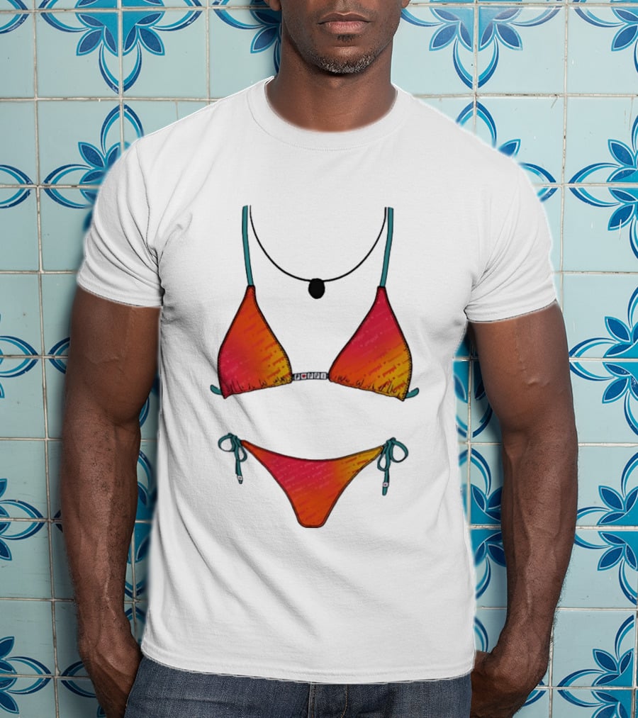 Poppi Bikini Swimsuit Colorful Summer Beachwear T-Shirt