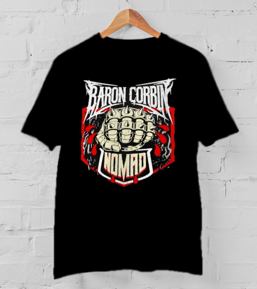 Baron Corbin Nomad Spiked Fist WWE Wrestling T-Shirt
