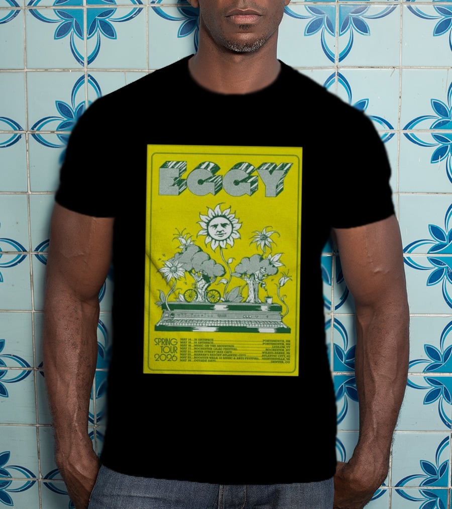 Eggy Spring Tour 2026 Artspace Outpost Richmond Outside Days Denver T-Shirt