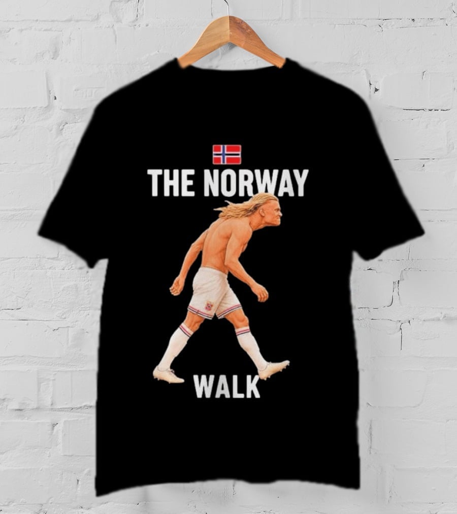 Erling Braut Haaland The Norway Walk 2026 Norway Flag Soccer T-Shirt