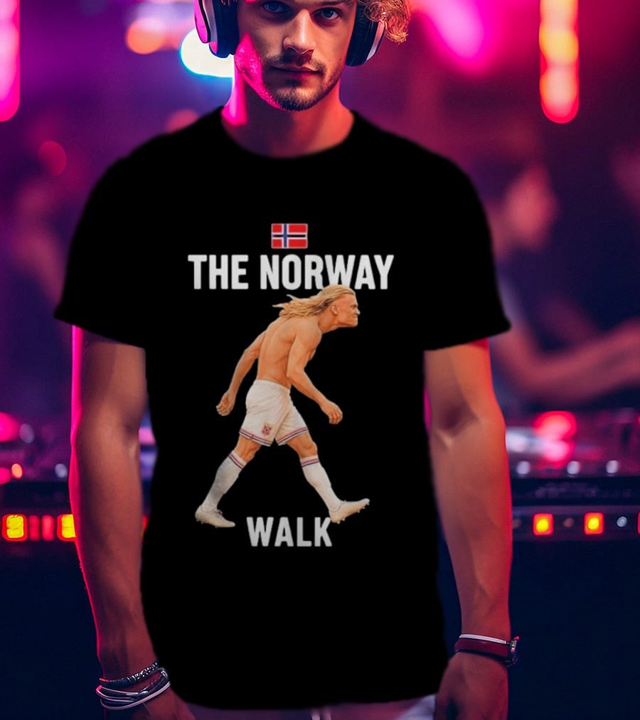 Erling Braut Haaland The Norway Walk 2026 Norway Flag Soccer T-Shirt