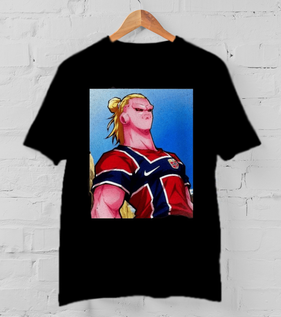 Erling Haaland Majin Buu Norway Dragon Ball Fusion T-Shirt
