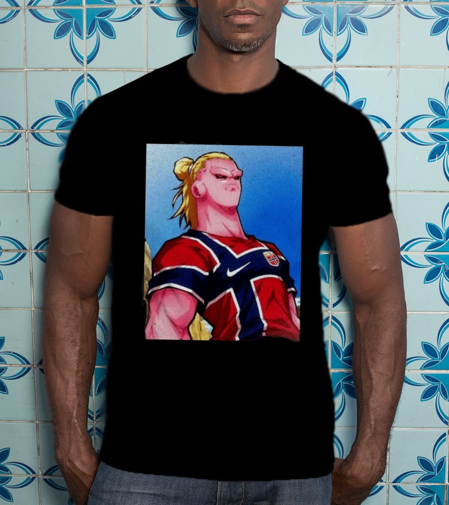Erling Haaland Majin Buu Norway Dragon Ball Fusion T-Shirt