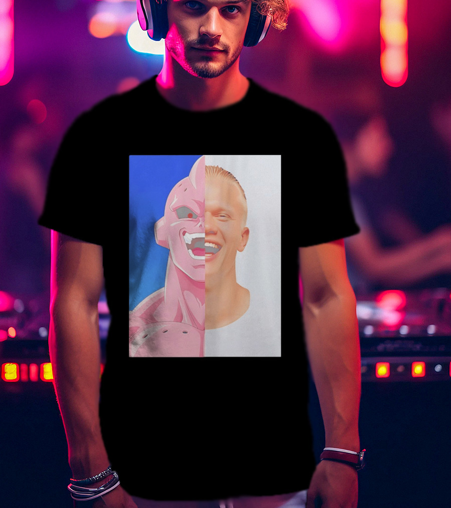 Erling Haaland Majin Buu Face Swap T-Shirt