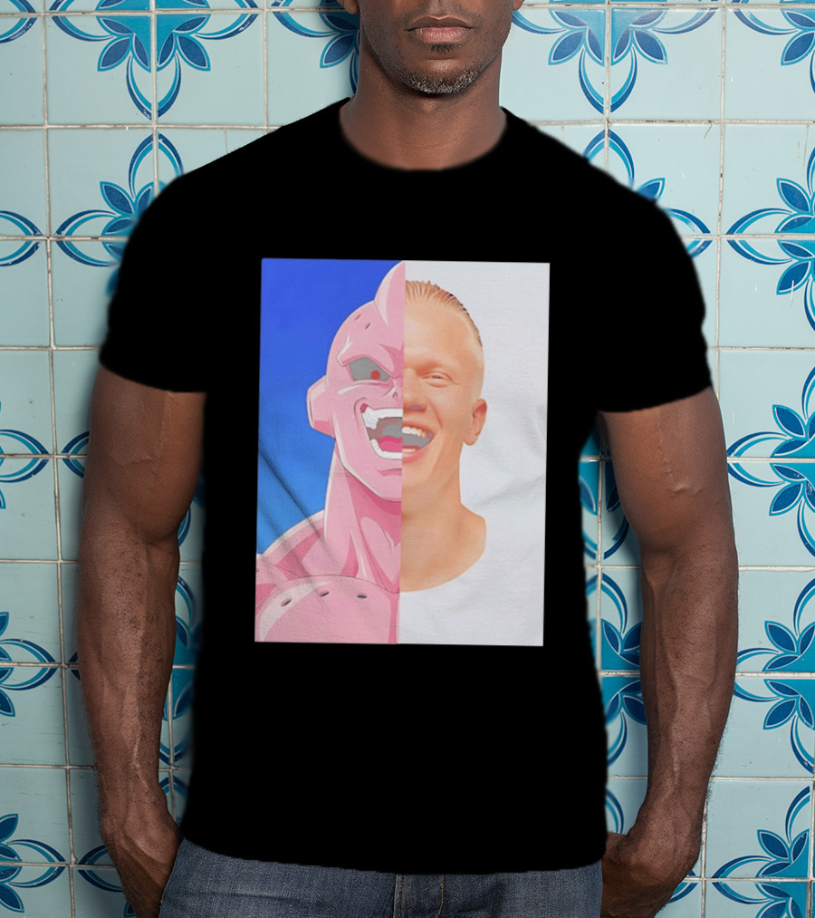 Erling Haaland Majin Buu Face Swap T-Shirt