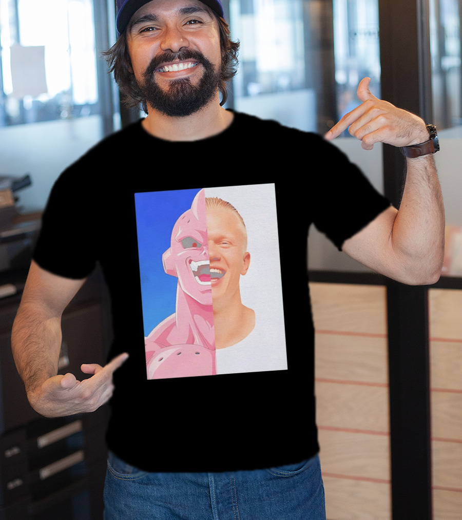 Erling Haaland Majin Buu Face Swap T-Shirt