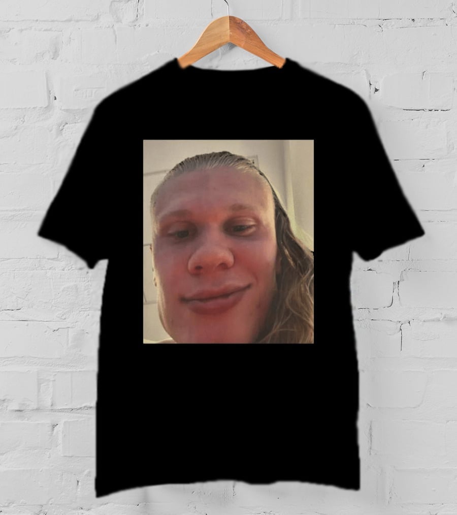 Erling Haaland S Face Close Up T-Shirt