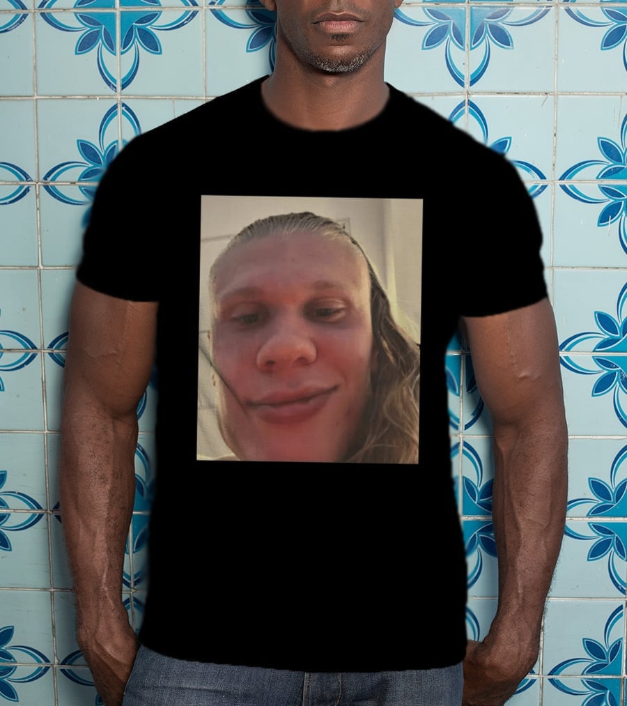 Erling Haaland S Face Close Up T-Shirt
