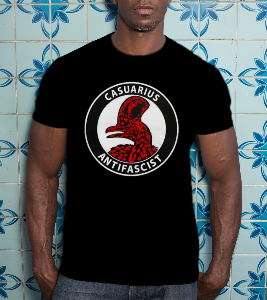Casuarius Antifascist Cassowary Antifa T-Shirt