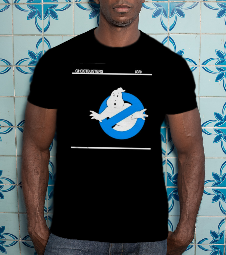 Ghostbusters 80s Movie Classic Blue Ghost Icon GB T-Shirt