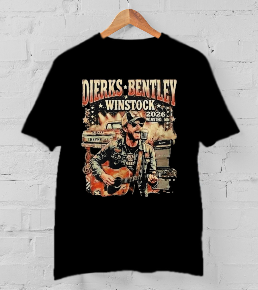 Dierks Bentley Winstock 2026 Winsted MN June 19 Country Music Festival T-Shirt