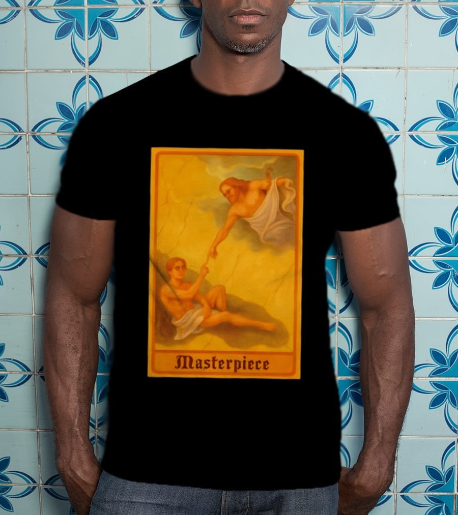 Masterpiece Michelangelo Creation Of Adam Iconic Classic Renaissance T-Shirt