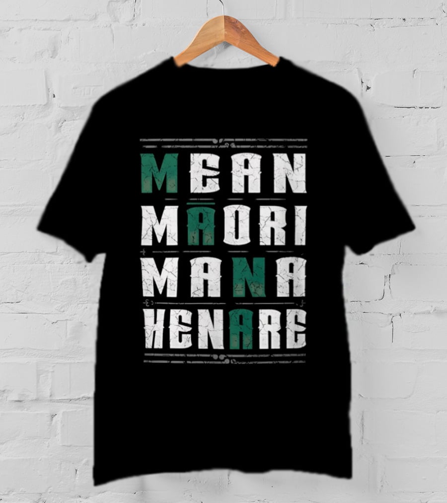Mean Maori Mana Henare Distressed T-Shirt