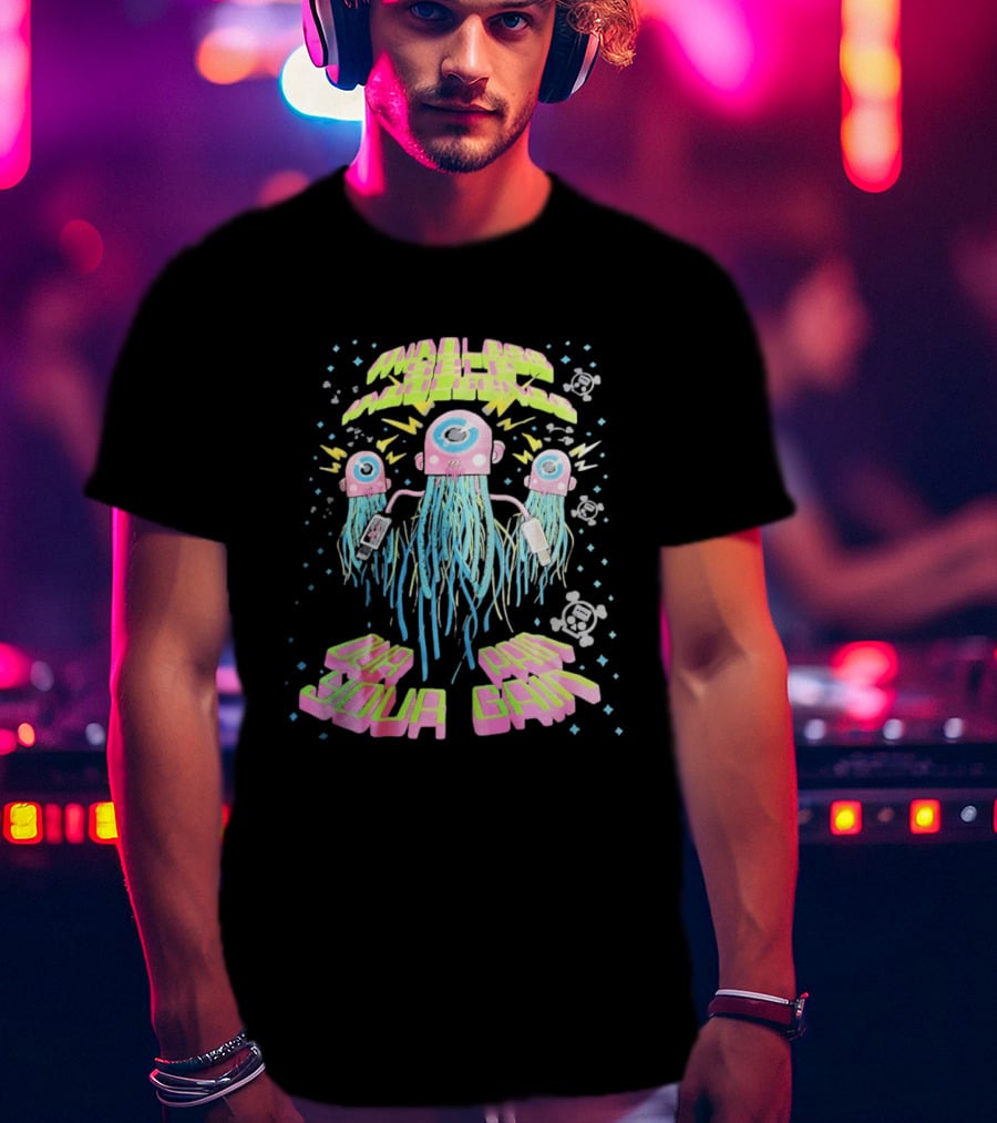 Mindless Self Indulgence Our Pain Your Gain Neon Alien Robots T-Shirt