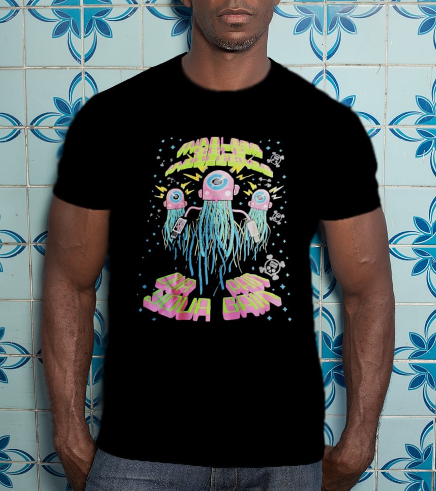 Mindless Self Indulgence Our Pain Your Gain Neon Alien Robots T-Shirt