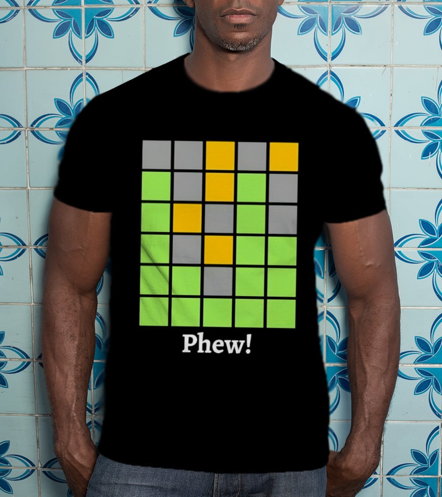 Minesweeper Phew Grid Game Board Text Phew T-Shirt