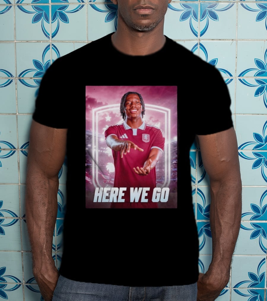 Jaden Philogene Here We Go Aston Villa Soccer Star Enthusiasm T-Shirt