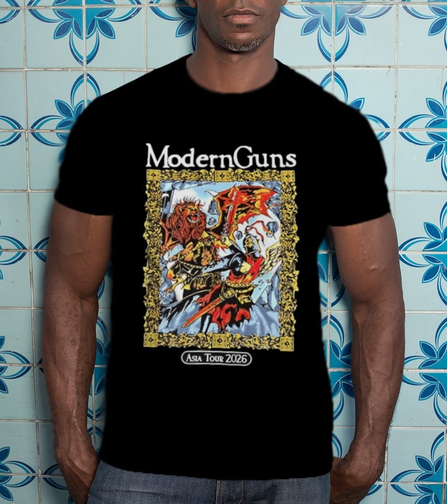 Modern Guns Asia Tour 2026 Warrior Art Manila Easter Event Calendar T-Shirt
