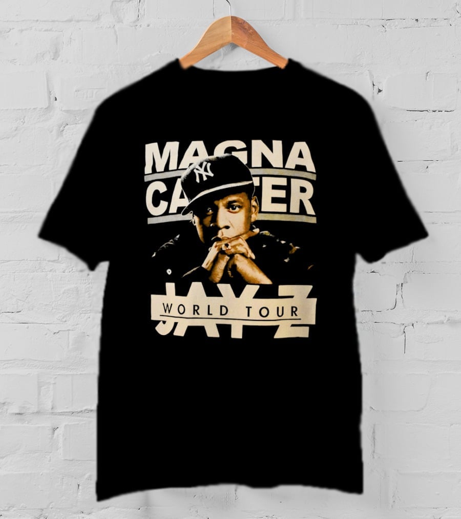 Jay Z Magna Carter World Tour Yankees Cap T-Shirt