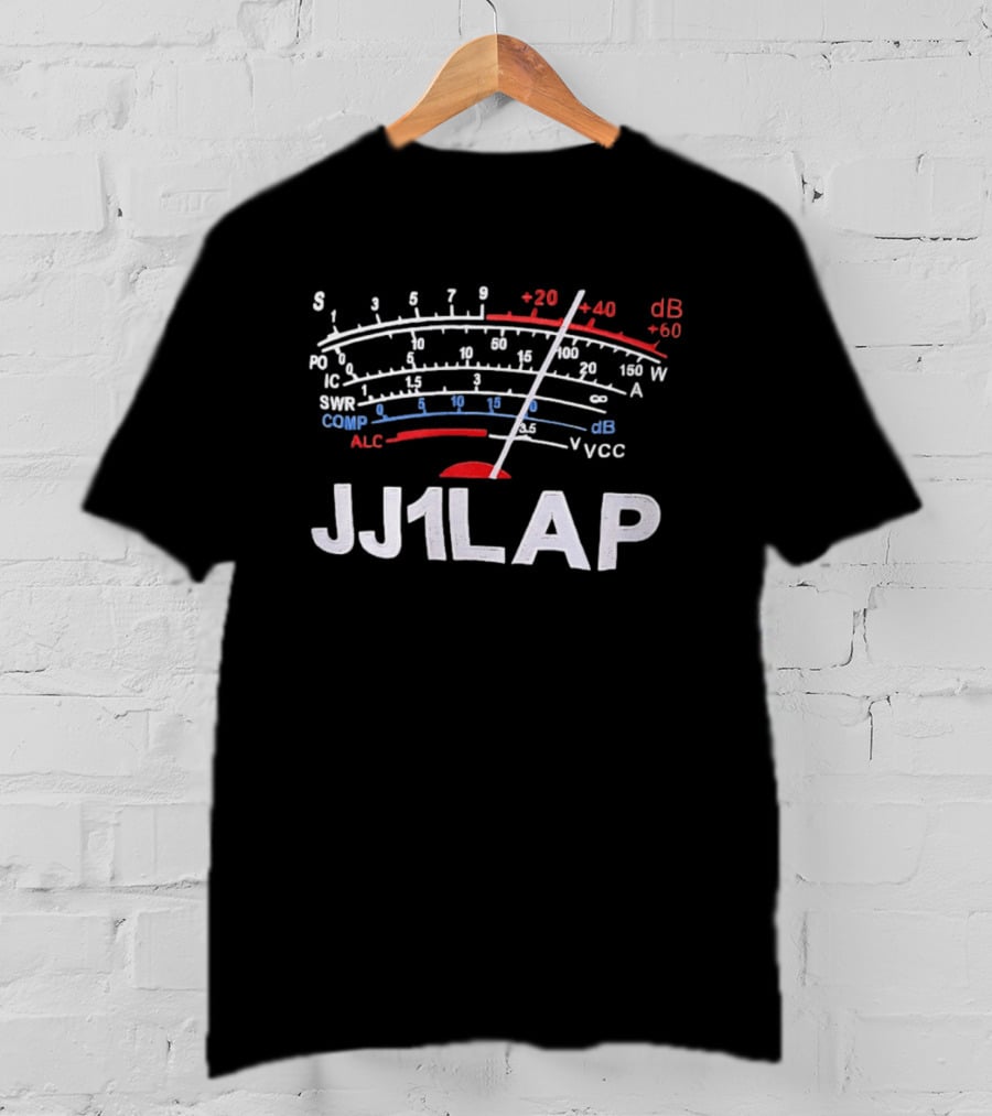 JJ1LAP SWR COMP ALC VCC DB Signal Meter Gauge T-Shirt
