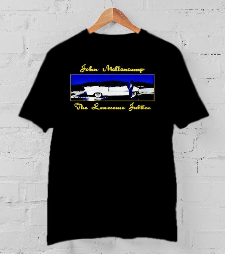 John Mellencamp The Lonesome Jubilee Vintage Blue Yellow T-Shirt