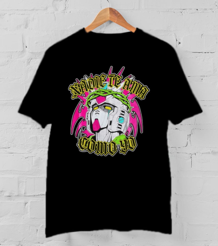 Nadie Te Ama Como Yo Gundam Robot Crown Of Thorns Anime T-Shirt