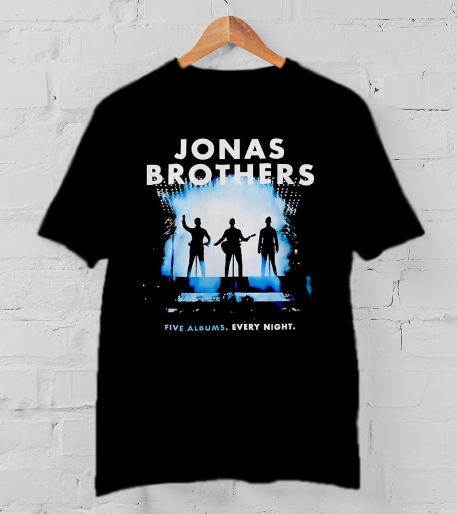Jonas Brothers Five Albums Every Night Tour T-Shirt