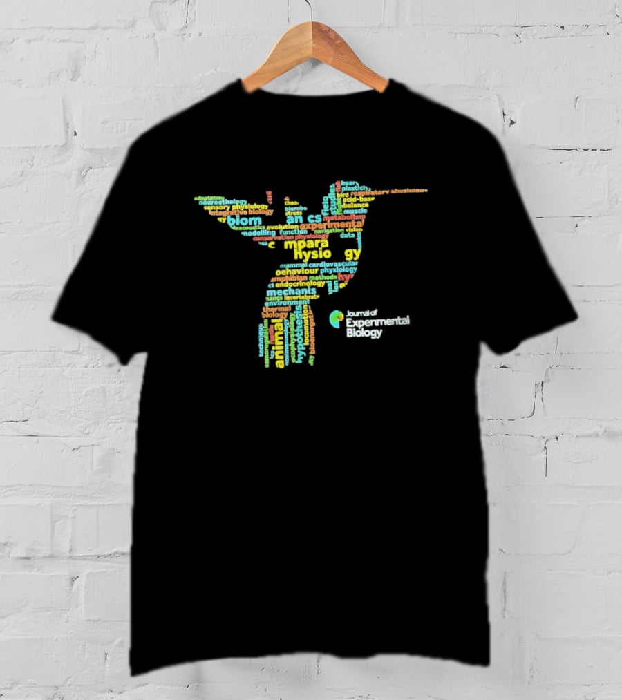 Journal Of Experimental Biology Hummingbird Comparative Physiology Words T-Shirt
