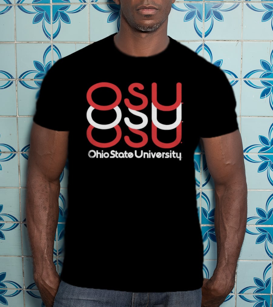 Ohio State University OSU Red White T-Shirt