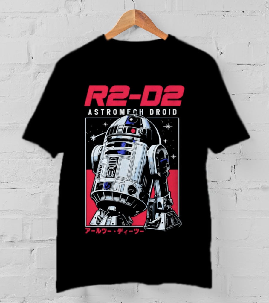 R2 D2 Astromech Droid Star Wars Sci Fi Robot T-Shirt